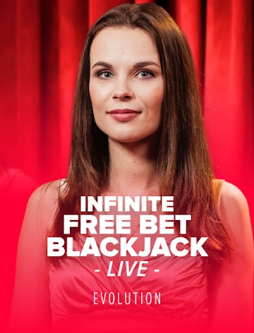 Infinite Free Bet Blackjack live table by Evolution at Casino RichPrize